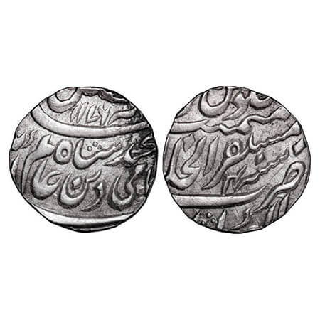 Shah Alam II, Silver Rupee, 11.37g, Mustaqir ul Khilafat Akbarabad Mint, AH 1176/4 RY. KM 