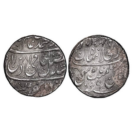 Shah Alam II, Silver Rupee, 11.35g, Dar us Khilafat Shahjahanabad Mint, Fazle Hami Din typ