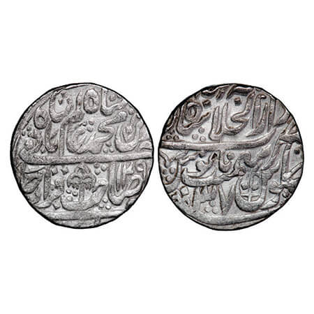 Shah Alam II, Silver Rupee, 11.13g, Dar us Khilafat Shahjahanabad Mint, AH 1209/37 RY, par