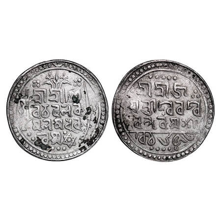 Jaintiapur, Silver Rupee, 7.39g, Bar Gossain II (SE 1653-1692 / 1731-1770 AD), SE 1653, Ob