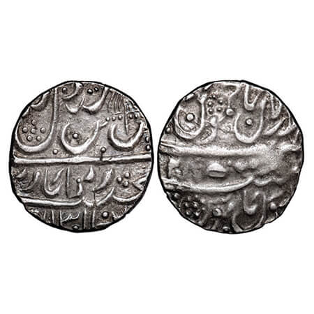 Jammu, Silver Rupee, 10.67gm, Ranjit Dev (AH 1155-1194 / 1742-1780 AD), Jammu Dar ul Aman 