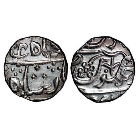 Maratha Confederacy, Silver Rupee, 11.07g, (Ja'ffarabad urf Chandor) Mint, INO Shah Alam I