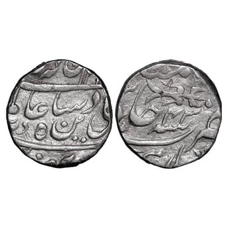 Bhopal, Silver Rupee, 11.03g, INO Shah Alam II, AH 12xx / 43 RY, Alamgirpur Mint, Obv: wor
