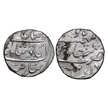 Gwalior, Silver Rupee, 11.14g, Dar ul Islam Mandasor Mint, AH 1178(unsual style of date)/7