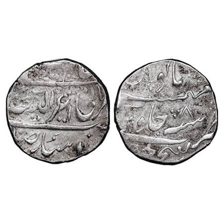 Gwalior, Silver Rupee, 11.22g, Jayapa Rao Scindhia (1745-1759 AD), Dar ul Fath Ujjain Mint