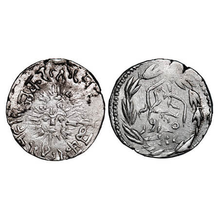 Indore, Silver Rupee, 11.15g, Shivaji Rao (VS 1943-1960 / FE 1296-1313), VS 1947, Both sid