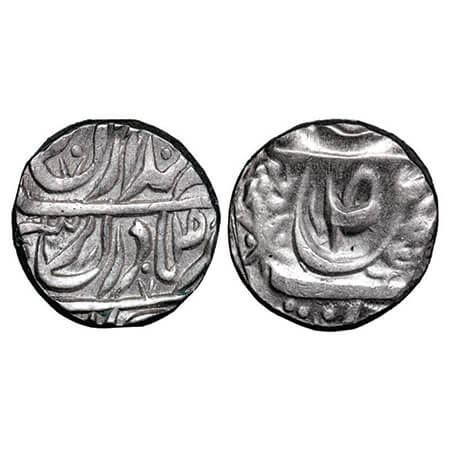 Maler Kotla, Silver Rupee, 10.87g, Amir Khan (AH 1237-1261/1821-1845 AD), INO Ahmad Shah D