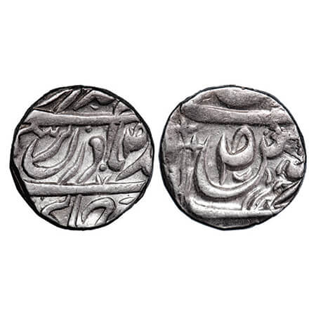 Patiala, Silver Rupee, 10.96g, Karam Singh (AH 1229-1261/1813-1845 AD), INO Ahmad Shah Dur