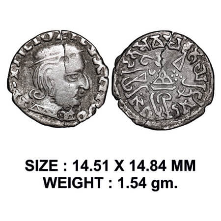 Western Kshatrapas, Abhiras, Ishvardatta, as Mahakshatrapa, Year SE 2, Silver Drachma, 1.5