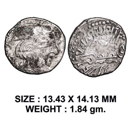 Western Kshatrapas, Kardamaka Dynasty, Vishvasena (c. 292-304 AD), son of Bhartrudaman, Si
