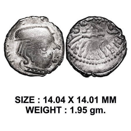 Western Kshatrapas, Kardamaka Dynasty, Vishvasena (c. 292-304 AD), son of Bhartrudaman, Si