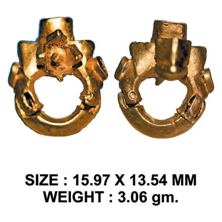 Ancient, Indian Ring, Mukuta, Deccan region, c. 1st-2nd century AD, Gold, 3.06g, design, o