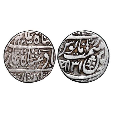 Gwalior, Silver Rupee, 10.68g, Ajmir Mint, AH 1203/31 RY, INO Shah Alam II, 'Shri ' and tr