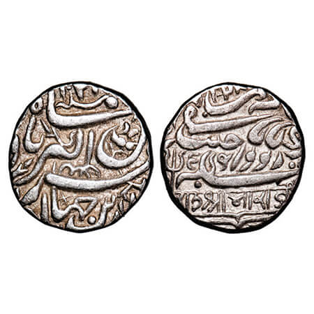 Kutch, Silver Kori, 4.69g, Bharmalji I (VS 1642-1688, 1586-1632 AD), Undated type, Struck 