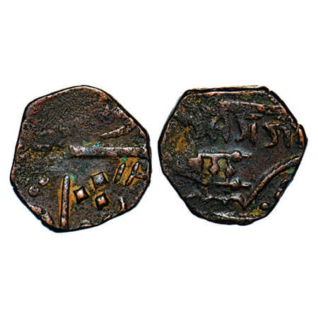 Lunawada, Copper Paisa, 8.76g, Fatah Singh Regent (AH 1192-1204 / 1778-1789 AD), AH 12xx, 