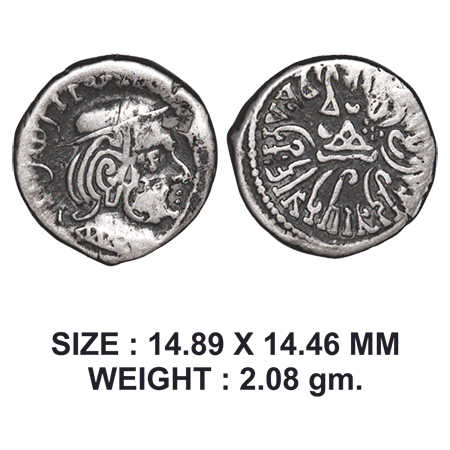 Western Kshatrapas, Kardamaka Family, Vishvasimha II, son of Rudrasena II (275-280 AD), as