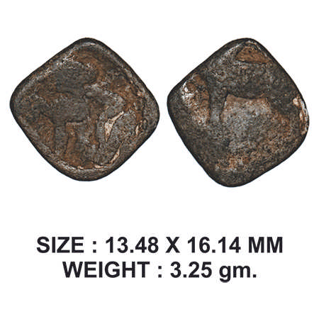 Post-Gupta, Gujarat region, Lead, 2.14g, Obv: Humped bull facing to left side, Rev: Seated