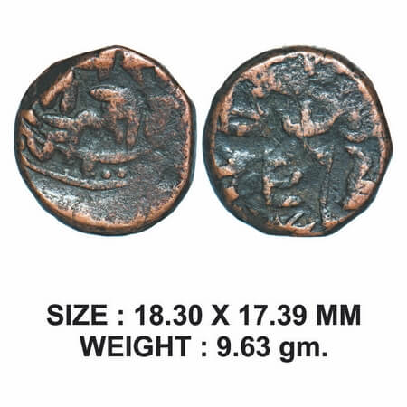 Early coinage of Sirohi, Copper Paisa, 9.63g, Early Chauhans/Rao of Sirohi (1697-1875 AD),