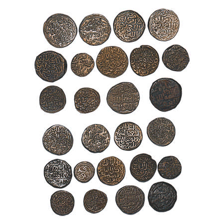 Delhi Sultan, Billon & Copper (13 Coins), Muhammad bin Tughluq (AH 725-752 / 1325-1351 AD)