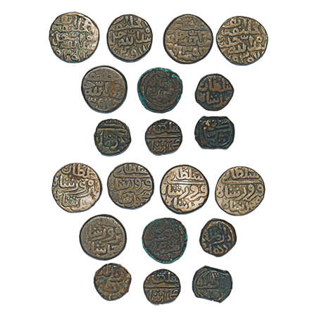 Delhi Sultan, Billon & Copper (10 Coins), Muhammad bin Firuz (AH 792-795 / 1390-1392/3 AD)