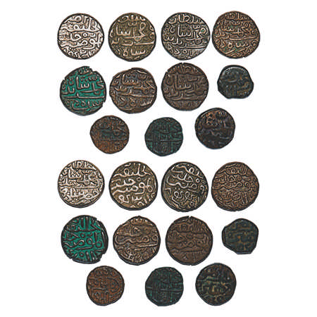 Delhi Sultan, Billon & Copper (11 Coins), Muhammad bin Farid (AH 837-849 / 1434-1445 AD), 