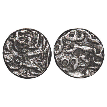 Gujarat Sultanate, Silver 1/8 Tanka, 1.69g, Nasir al Din Mahmud Shah I (AH 862/3-917 / 145