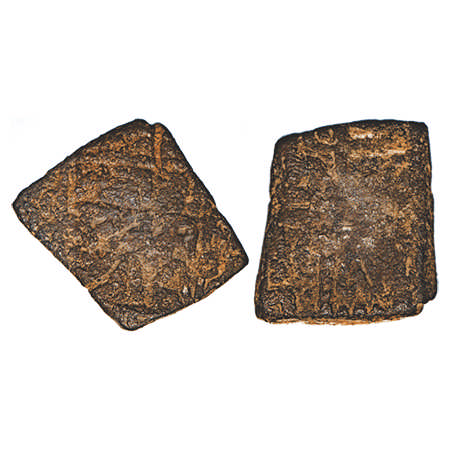 Malwa Sultanate, Copper Falus, 7.24g, Ranas of Mewar, Rana Sangrama Simha or Sanga (1509-1