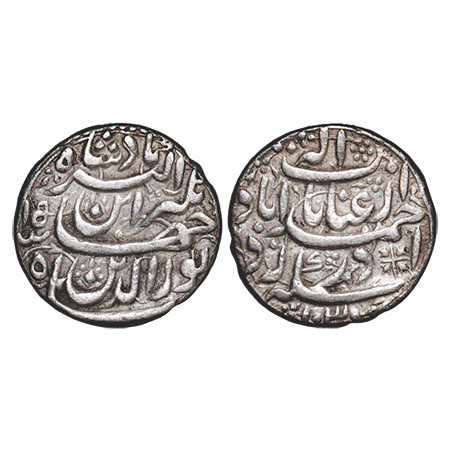 Jahangir, Silver Rupee, 11.36g, Ahmedabad Mint, Inayat couplet, AH 1030/15 RY. KM 149.4. E