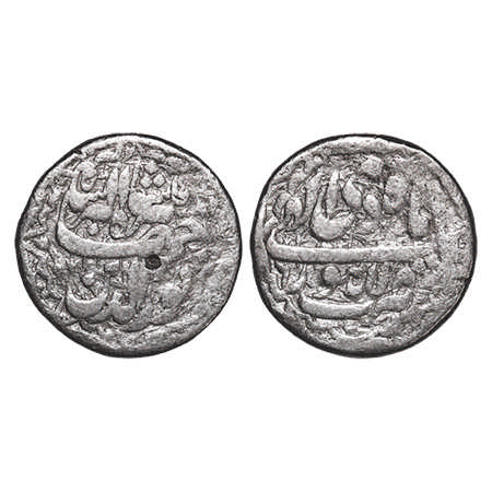 Jahangir, Silver Rupee, 11.05g, Lahore Mint, RY 6, Month 'Di', with ornamental border on b