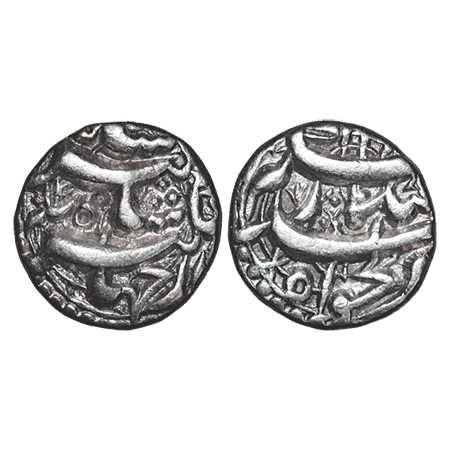 Jahangir, Silver Rupee, 11.17g, Qandahar Mint, AH 103x/14 RY. KM 145.13. Very Fine+, Scarc