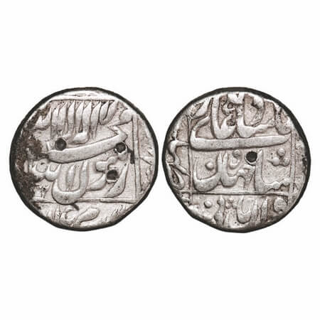 Shah Jahan I, Silver Rupee, 11.38g, Bhilsa Mint, AH (10)52, mint name seen on left margin.