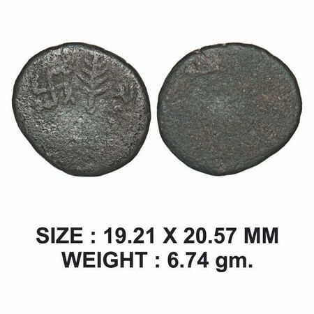 Tribal Janapada, Sibi Janapada (c. 200 BC), Copper Unit, 6.74g, Obv: Multi-branched tree b
