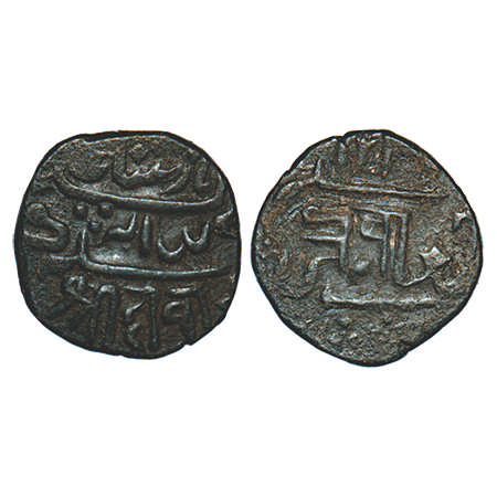Junagadh, Copper Dokdo, 7.85g, Bahadur Khan (AH 1226-1256/1868-1897 VS), INO Muhammad Akba