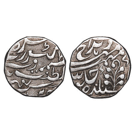 Kishangarh, Silver Rupee, 10.85g, Sardul Singh (1880-1901 AD) INO Victoria Queen, Kishanga