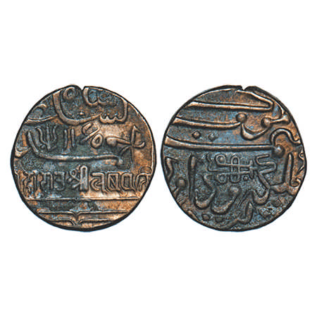 Kutch, Silver Kori, 4.58g, Lakhpatji (AH 1165-1174/1752-1761 AD), INO Ahmad Shah Durrani, 