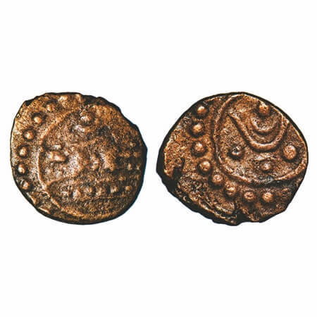 Travancore, Copper Unit, 0.84g, (Medieval period Coinage) Sree Padmanabhadasa (Ananthasyan