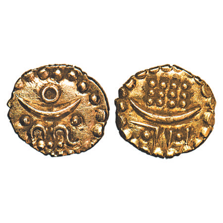 Travancore, Gold Anantharayan Fanam, 0.37g, Rani Gouri Lakshmi Bayi (ME 986-990/1810-1815 
