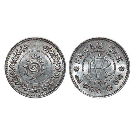 Travancore, Silver Fanam, 1.53g, Rama Varma VI (ME 1062-1101 / 1885-1924 AD), ME 1100 (192