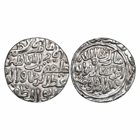 Delh Sultanate, Silver Tanka, 10.95g, Qutb Al Din Mubarak (AH 716-720/1316-1320 AD), Dar A