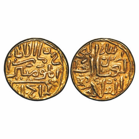 Dehli Sultanate, Gold Tanka, 10.42g, Muhammad Bin Tughluq (AH 725-752/1325-1351 AD), Coins
