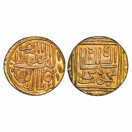 Gujarat Sultanate, Gold Heavy Tanka, 12.00g, Nasir al-din Mahmud I (AH 832/3-917 / 1458/9-