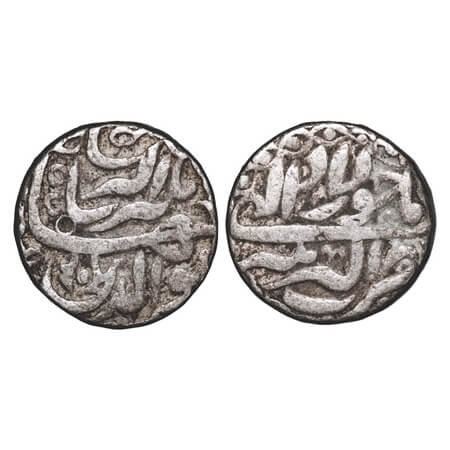 Jahangir, Silver Rupee, 11.15g, Akbarnagar Mint, 'Nur al-din Type', Month 'Khurdad', ornam