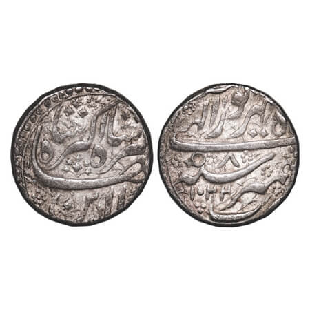 Jahangir, Silver Rupee, 11.42g, Kashmir Mint, Month 'Sharewar', AH 1022/8 RY. KM 145.10. T
