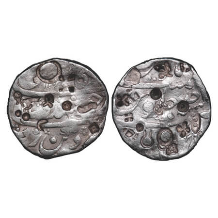Kam Baksh (AH 1119-1120 / 1707-1708 AD), Silver Rupee, 11.32g, Ahsanabad Mint, multiple Te
