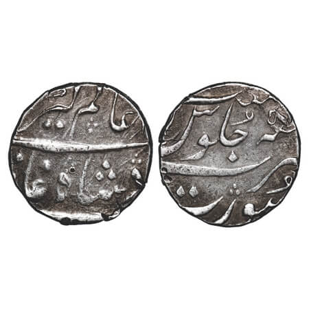 Nawabs of Surat, Silver Rupee, 11.48g, Acchan Mia issue, INO Alamgir II, Surat mint, RY 5 