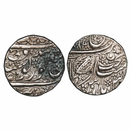 Sikh Empire, Silver Rupee, 11.10g, Ranjit Singh, Amritsar Mint, Nanak Shahi Couplet, VS 18