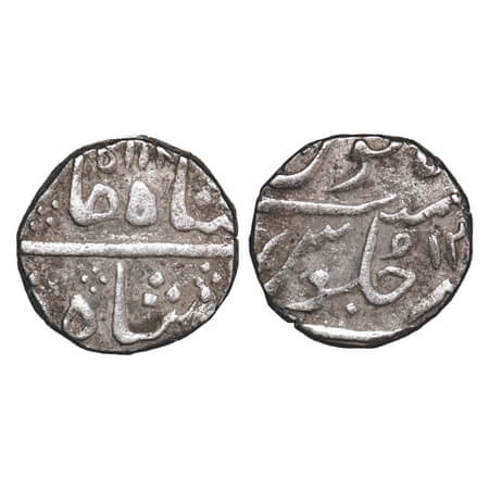 Baroda, Silver Rupee, 11.37g, Regent Fateh Singh (AH 1192-1204/1778-1789), Baroda Mint, Da