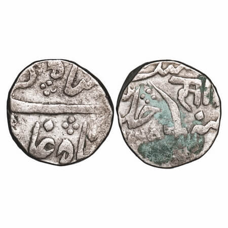 Baroda, Silver Rupee, 11.43g, Sayaji Rao II (AH 1235-1264 / 1819-1847 AD), Baroda Mint, 35