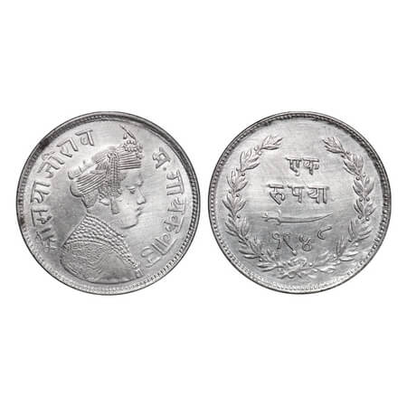 Baroda, Silver Rupee, 11.33g, Sayaji Rao III (AH 1292-1357 / 1875-1938 AD), VS 1948, Mille