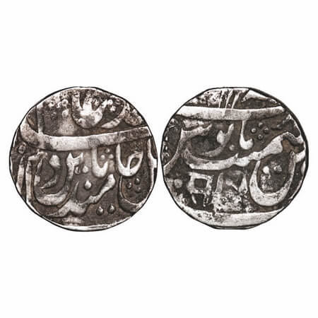 Bharatpur, Silver Rupee, 11.02g, Early coinage, Ino Shah Alam II, Mahindrapur Mint, AH (11